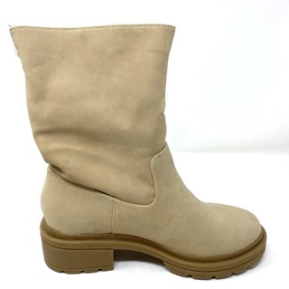 Rocket Dog Idea Women's Faux Fur Lining Boot, Chunky Heel, Natural Size 7 - Picture 3 of 7
